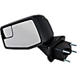 Driver and Passenger Side Mirrors, Power Adjust, Manual Folding, Heated, Paintable, No Signal Light, Memory, Puddle Light, Auto-Dimming, and Blind Spot Feature, With (Temp Sensor, RH)