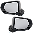 Driver and Passenger Side Mirror, Power Adjust, Heated, Manual Folding, Paintable, No Signal Light, No Memory, No Puddle Light, No Auto-Dim, With Blind Spot Detection in Glass