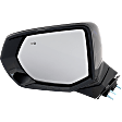 Driver and Passenger Side Mirror, Power Adjust, Heated, Manual Folding, Paintable, No Signal Light, No Memory, No Puddle Light, No Auto-Dim, With Blind Spot Detection in Glass