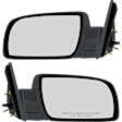 Driver and Passenger Side Mirror, Power Adjust, Non-Heated, Manual Folding, Paintable, No Signal Light, No Memory, No Puddle Light, No Auto-Dimming, No Blind Spot Feature
