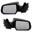 Driver and Passenger Side Mirror, Power Adjust, Heated, Manual Folding, Paintable, In-housing Signal Light, No Memory, No Puddle Light, No Auto-Dim, With Blind Spot Detection in Glass