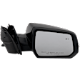 Driver and Passenger Side Mirror, Power Adjust, Heated, Manual Folding, Paintable, In-housing Signal Light, No Memory, No Puddle Light, No Auto-Dim, With Blind Spot Detection in Glass