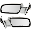 Driver and Passenger Side Mirrors, Power Adjust, Manual Folding, Heated, Chrome, No Signal Light, No Memory, No Puddle Light, No Auto-Dimming, No Blind Spot Feature