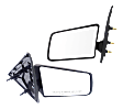 Driver and Passenger Side Mirrors, Manual Adjust, Manual Folding, Non-Heated, Textured Black, No Signal Light, No Memory, No Puddle Light, No Auto-Dimming
