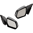Driver and Passenger Side Mirror, Power Adjust, Heated, Manual Folding, Paintable, No Signal Light, With Memory, No Puddle Light, No Auto-Dim, With Blind Spot Detection in Glass