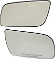 1990 GMC Safari - Mirror Glass Driver and Passenger Side, For Models With Non-Towing Mirror, Non-Heated, No Blind Spot Feature, No Signal Light