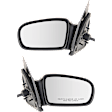 Coupe Driver and Passenger Side Mirror, Power Adjust, Non-Heated, Non-Folding, Paintable, No Signal Light, No Memory, No Puddle Light, No Auto-Dimming, No Blind Spot Feature