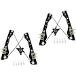 Front, Driver and Passenger Side Power Window Regulator, Without Motor