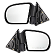 Driver and Passenger Side Mirrors, Manual Adjust, Manual Folding, Non-Heated, Textured Black, No Signal Light, No Memory, No Puddle Light, No Auto-Dimming