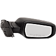 2017 Chevrolet Malibu - Driver and Passenger Side Mirror, For Models Without Lane Change Assist, Power Adjust, Non-Heated, Textured Black, Manual Folding, No Signal Light, No Blind Spot Feature, Without Memory Recall, No Puddle Light, No Auto-Dimming