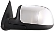 1999 Chevrolet Silverado 2500 - Driver and Passenger Side Mirror, Manual Adjust, Non-Heated, Chrome, Manual Folding, No Signal Light, No Blind Spot Feature, Without Memory Recall, No Puddle Light, No Auto-Dimming