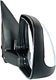 Driver and Passenger Side Mirror, Power Adjust, Non-Heated, Manual Folding, Chrome, No Signal Light, No Memory, No Puddle Light, No Auto-Dim, No Blind Spot Feature