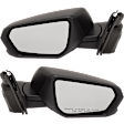 Driver and Passenger Side Mirrors, Power, Heated, Manual Folding, Textured Black