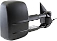 2003-2006 Chevrolet Silverado 1500 - Driver and Passenger Side Towing Mirror, Power Adjust, Heated, Manual Folding, Textured Black, In-glass Signal Light, Without Memory Recall, No Puddle Light, No Auto-Dimming, With Blind Spot Glass