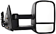 2006 GMC Sierra 1500 - Driver and Passenger Side Towing Mirror, Power Adjust, Heated, Textured Black, Manual Folding, No Signal Light, With Blind Spot Glass, Without Memory Recall, No Puddle Light, No Auto-Dimming