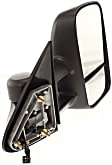 1999 GMC Sierra 1500 - Driver and Passenger Side Towing Mirror, Power Adjust, Heated, Textured Black, Manual Folding, No Signal Light, With Blind Spot Glass, Without Memory Recall, No Puddle Light, No Auto-Dimming