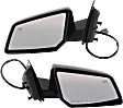 Driver and Passenger Side Mirrors, Power Adjust, Manual Folding, Heated, Paintable, In-housing Signal Light, No Memory, No Puddle Light, No Auto-Dimming, No Blind Spot Feature