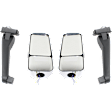 Driver and Passenger Side Mirrors, Power Adjust, Manual Folding, Heated, Chrome, In-housing Signal Light, No Memory, No Puddle Light, No Auto-Dimming, No Blind Spot Feature