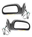 Driver and Passenger Side Mirrors, Power, Power Folding, Heated, Textured Black, In-housing Signal Light, No Memory, No Puddle Light, No Auto-Dimming, No Blind Spot Feature