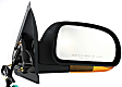 Driver and Passenger Side Mirrors, Power, Power Folding, Heated, Textured Black, In-housing Signal Light, No Memory, No Puddle Light, No Auto-Dimming, No Blind Spot Feature