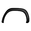 Rear, Driver and Passenger Side Fender Flares, Black Crew Cab Pickup