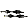 2006 GMC Canyon - Front, Driver and Passenger Side Axle Assembly, 2.8L 4Cyl