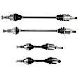 SET-GSPNCV10138-4B Front and Rear, Driver and Passenger Side Axle Assembly - Set of 4 4WD, 3.6L, 6Cyl