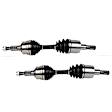 2017 GMC Canyon - Front, Driver and Passenger Side Axle Assembly, With Standard Suspension, 2.5L 4Cyl