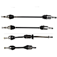 SET-GSPNCV11072-4 Front and Rear, Driver and Passenger Side Axle Assembly - Set of 4 FWD, 3.5L, 6Cyl
