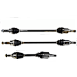 SET-GSPNCV11076-3B Front, Driver Side and Rear, Driver and Passenger Side Axle Assembly - Set of 3