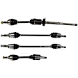 SET-GSPNCV11176-4C Front and Rear, Driver and Passenger Side Axle Assembly - Set of 4 AWD, 3.5L, 6Cyl