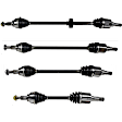 SET-GSPNCV12018-4 Front and Rear, Driver and Passenger Side Axle Assembly - Set of 4, 3.6L, 6Cyl
