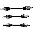 SET-GSPNCV12509-3B Front, Driver and Passenger Side and Rear, Driver Side Axle Assembly - Set of 3 AWD