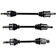 SET-GSPNCV12509-3C Front, Driver and Passenger Side and Rear, Passenger Side Axle Assembly - Set of 3 AWD