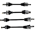 SET-GSPNCV12509-4C Front and Rear, Driver and Passenger Side Axle Assembly - Set of 4 AWD