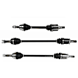 SET-GSPNCV12601-3A Front, Driver Side and Rear, Driver and Passenger Side Axle Assembly - Set of 3, 2.4L, 4Cyl