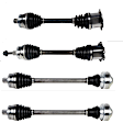 SET-GSPNCV23559-4C Front and Rear, Driver and Passenger Side Axle Assembly - Set of 4, 1.8L, 4Cyl