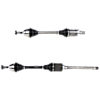 SET-GSPNCV27075-B Front, Driver and Passenger Side Axle Assembly - Set of 2, 3.0L, 6Cyl