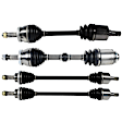 SET-GSPNCV37076-4B Front and Rear, Driver and Passenger Side Axle Assembly - Set of 4, 2.7L, 6Cyl