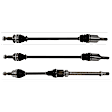 SET-GSPNCV47127-3 Front, Passenger Side and Rear, Driver and Passenger Side Axle Assembly - Set of 3 FWD, 2.5L, 4Cyl