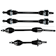 SET-GSPNCV48021-4A Front and Rear, Driver and Passenger Side Axle Assembly - Set of 4