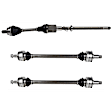 SET-GSPNCV48033-3A Front, Driver Side and Rear, Driver and Passenger Side Axle Assembly - Set of 3
