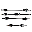 SET-GSPNCV48037-4 Front and Rear, Driver and Passenger Side Axle Assembly - Set of 4 FWD, 2.0L, 4Cyl