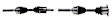 SET-GSPNCV51018-A Front, Driver and Passenger Side Axle Assembly - Set of 2