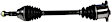 SET-GSPNCV53050 Rear, Driver and Passenger Side Axle Assembly - Set of 2, 3.0L, 6Cyl