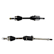 SET-GSPNCV53107 Front, Driver and Passenger Side Axle Assembly - Set of 2