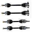 SET-GSPNCV53127-4 Front and Rear, Driver and Passenger Side Axle Assembly - Set of 4, 4.0L, 6Cyl