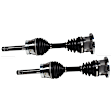2002 Nissan Pathfinder - Front, Driver and Passenger Side Axle Assembly, With Standard Suspension, 3.5L 6Cyl