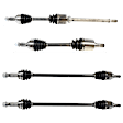 SET-GSPNCV53180-4 Front and Rear, Driver and Passenger Side Axle Assembly - Set of 4 FWD, 2.5L, 4Cyl