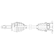 SET-GSPNCV53192-2 Front, Driver and Passenger Side Axle Assembly - Set of 2, 5.6L, 8Cyl